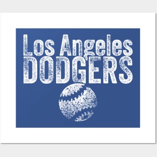 DODGERS Baseball Weathered Posters and Art